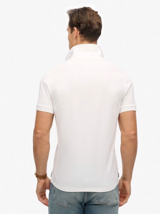 Superdry Stud City Polo T-Shirt Weiß