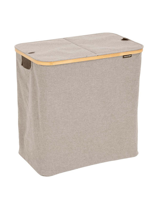 5Five Stoff Wäschekorb 80lt 53x33x54cm Beiges 5Five Stoff Wäschekorb 80lt 53x33x54cm Beiges