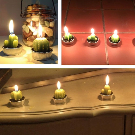 Tealights Aromatic in Green Color 6pcs