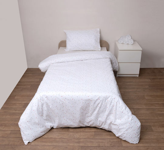 Viopros Rea Module Cuvertură Single Bumbac Alb 160x240cm 2buc