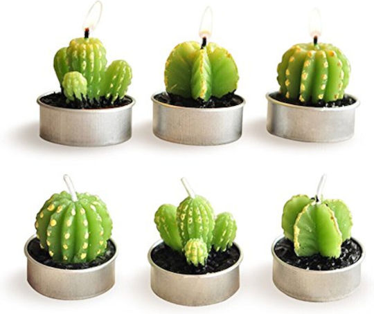 Tealights Aromatic in Green Color 6pcs