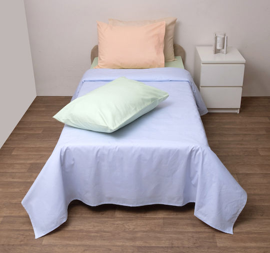 Viopros Κουβερλί Σετ Μονό Σιέλ 160x240cm 2τμχ
