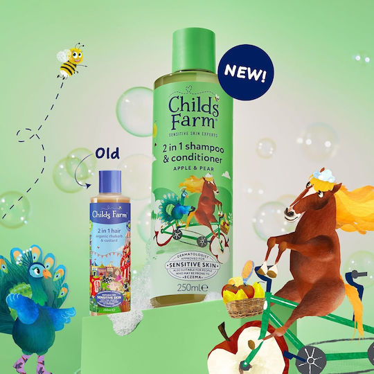 Childs Farm Kids' Conditioner & Shampoo with Apple / Pear for Easy Combing in Gel Form 250ml