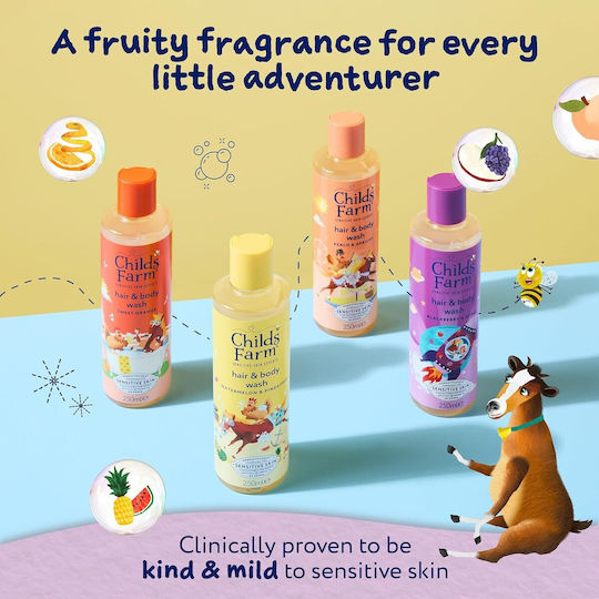 Childs Farm Kids' Bubble Bath & Shampoo with Apple in Gel Form 500ml