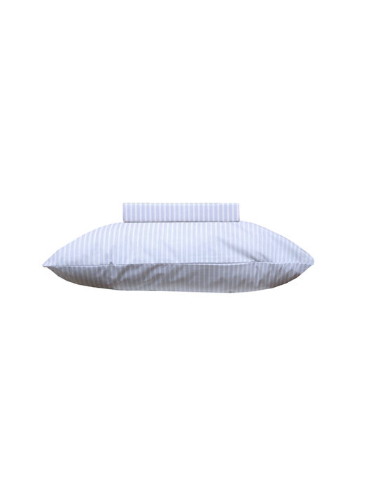 Viopros Set Pillowcases with Envelope Cover Light Blue 50x70cm