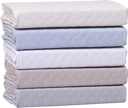 Viopros Blanket Cot Light Blue 110x155cm