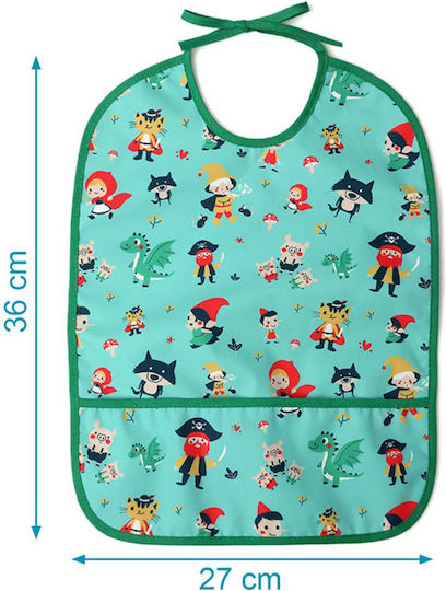 Kiokids Waterproof Bib Fabric with Lace Band & Pocket Mint for 4 m+