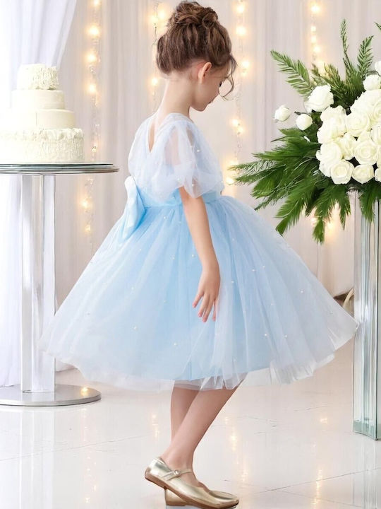 Kinderkleid Ärmellos Light Blue