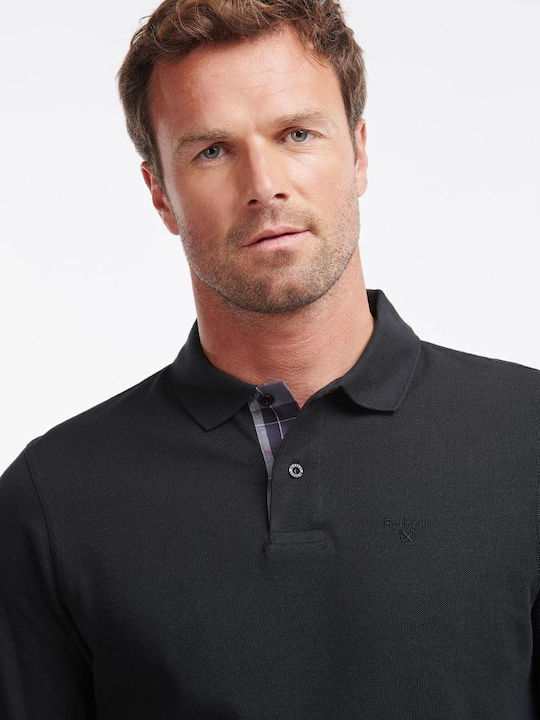 Polo Short Sleeve Black Blouse