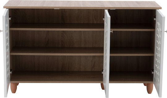 Wooden Shoe Organizer Wardrobe Sonama L114.5xW34xH68cm