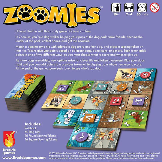 Brettspiel Zoomies für 2-4 Spieler 10+ Jahre (EN) Fireside