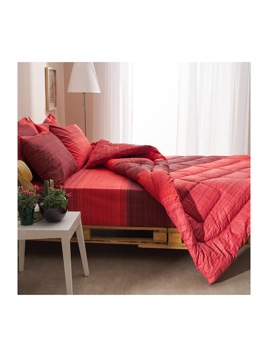 Charalambidis Textiles Плик за Завивка Единичен 160x240 Санторини Червено