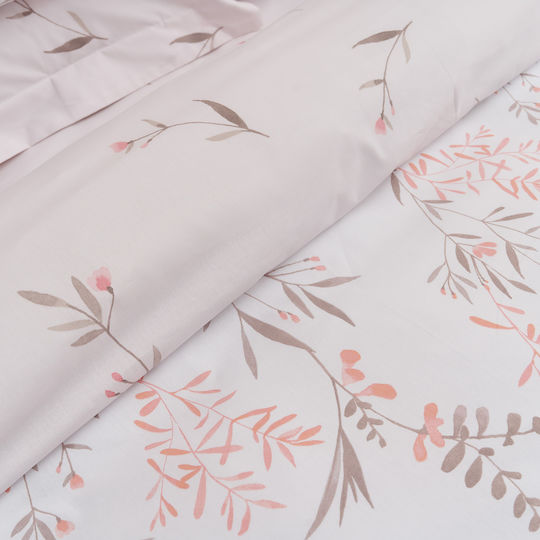 Charalambidis Textiles Παπλωματοθήκη Μονή 160x240 Υάκινθος Σομόν