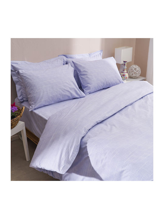 Charalambidis Textiles Duvet Cover Single 160x240 Dots Lila