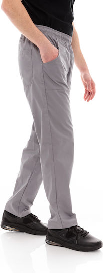 Панталон Готвачи Шеф Unisex Сив Три Джоба 612slim Grey