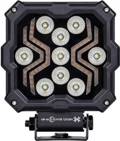 Led Τετράγωνος Προβολέας Εργασίας Λευκό 12v24v Spider