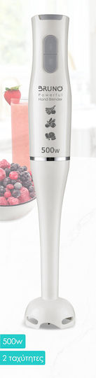 Bruno Handmixer mit Kunststoff-Stab 500W Weiß