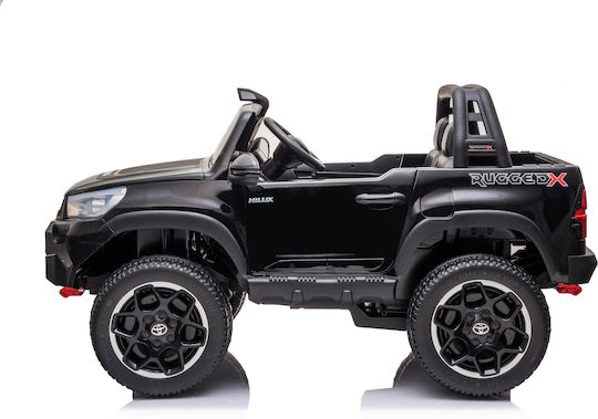 Toyota Hillux Διθέσιο με Τηλεκοντρόλ Licensed 24 Volt Μαύρο για 3+ Ετών