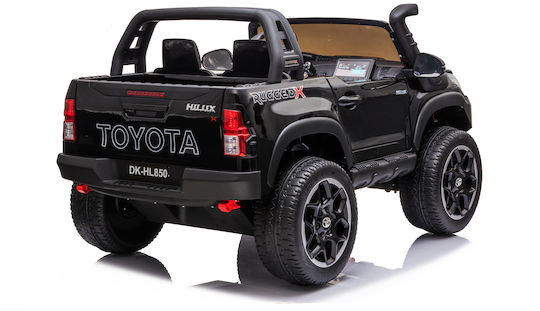 Toyota Hillux Διθέσιο με Τηλεκοντρόλ Licensed 24 Volt Μαύρο για 3+ Ετών