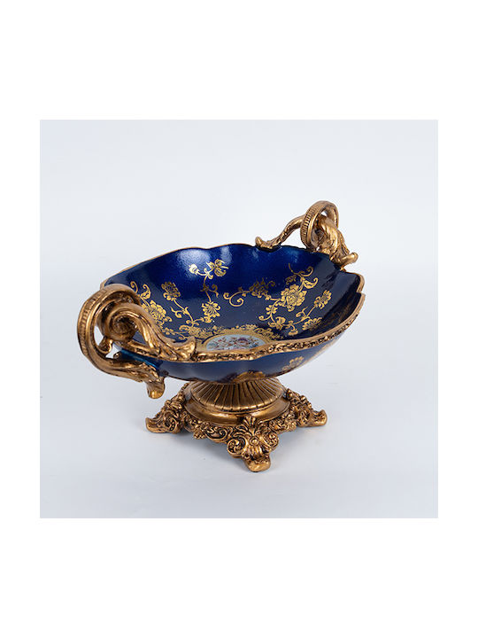 Eurolamp Porcelain Sweet Jar with Lid Blue 33x22x19cm