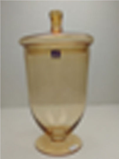 Iliadis Φοντανιέρα Glas mit Deckel 20x20x34cm Braun Iliadis Φοντανιέρα Glas mit Deckel 20x20x34cm Braun