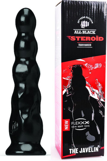All Black Πρωκτικό Dildo XXLarge Μαύρο