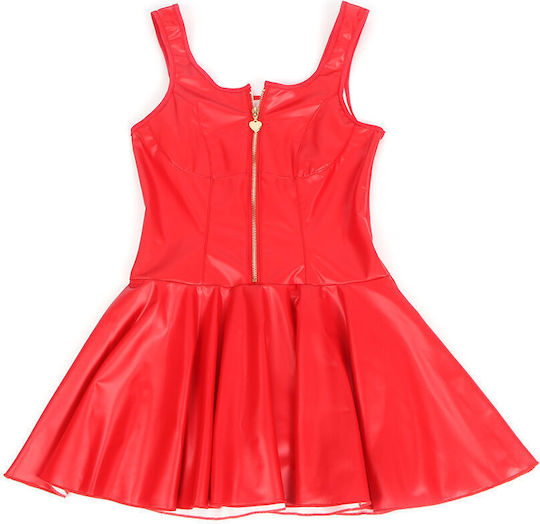Subblime 957681 Rochie Din Piele Cu Fermoar Inimă Roșie