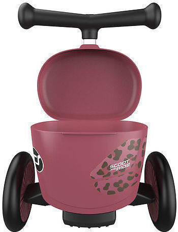 Scoot & Ride Kids Scooter Highwaykick 1 3-Wheel with Seat for 1-5 Years Burgundy