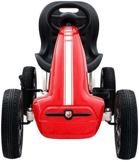 Abarth Kids Foot-to-Floor Car One-Seater with Pedal Licensed Red