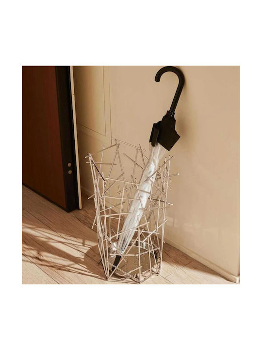 Alessi Параван за чадъри Метал Blow Up Silver 33x33x50см 1бр
