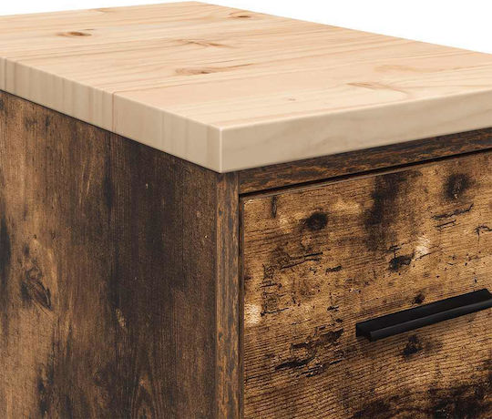 Drawers Storage Solid Wood with 4 Drawers L30xW51xH85cm
