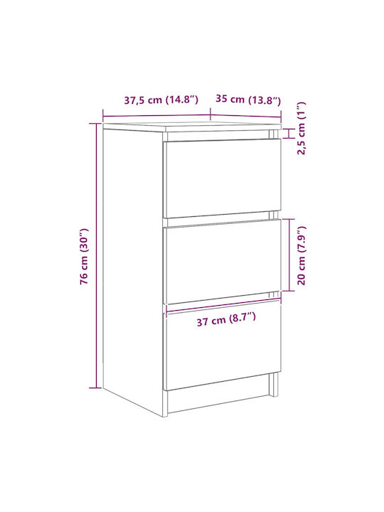 Sertar de depozitare L37.5xW35xH76buc