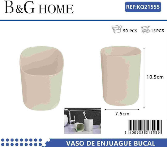 Zahnbürstenhalterung Kunststoff Beige