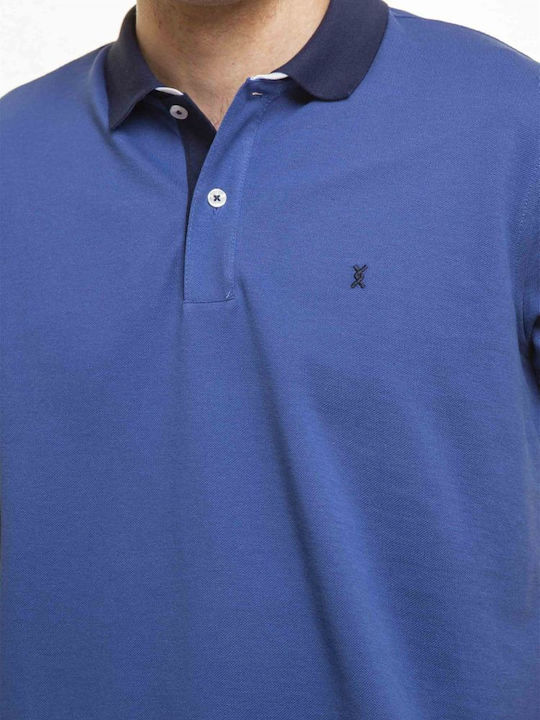 Polo Kurzarmbluse Blau