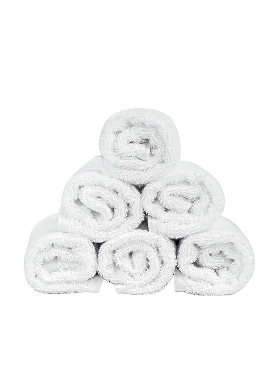 Hand Towel 30×30 White 450g 100% Combed Cotton 809 Astron Italy