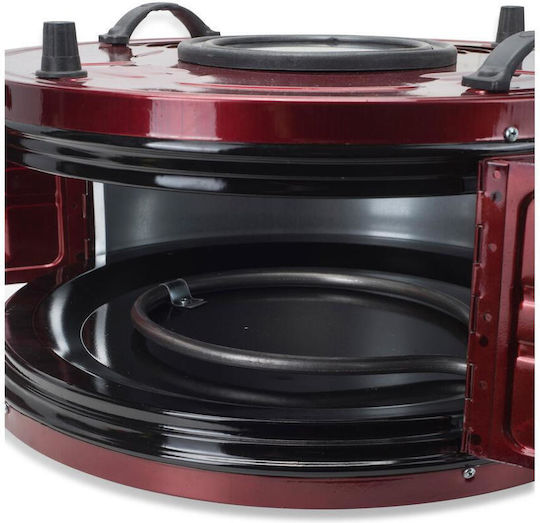 Ertone Cuptor electric 40lt Fara arzatoare Burgundy