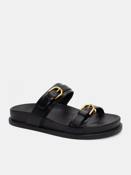 Women's Flat Sandals Flatforms in Black Color
