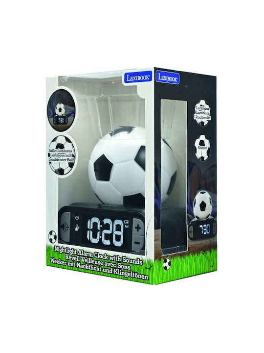 Lexibook Football 3D Επιτραπέζιο Ψηφιακό Ρολόι με Ξυπνητήρι 23CF5J