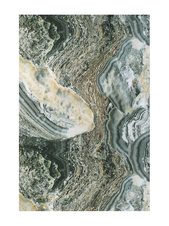 3D Wall Panels from PVC with Glue Green 122x122x0.28cm