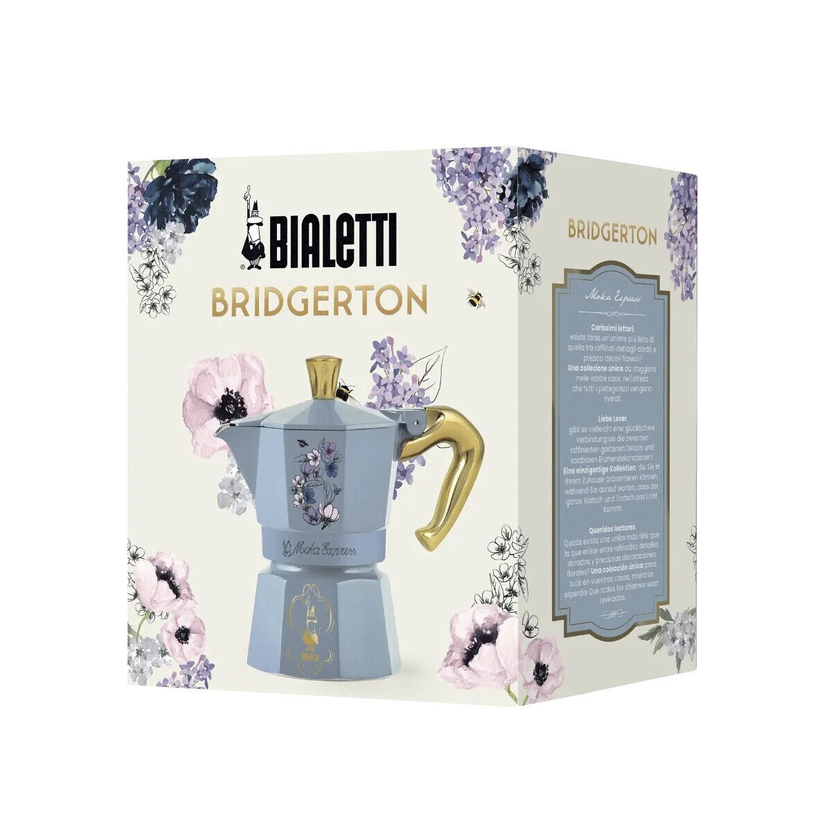 MOKA③ Bialetti Moka Express 3tz Cafetieră Pentru Plită Argintie 0005363