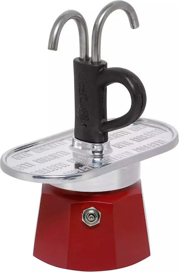 Bialetti Mini Express Set Kandinsky Cafetiere Pentru Plită 2 Căni Roșii