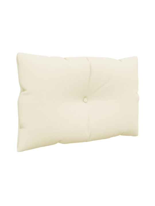 vidaXL Gartenstuhlkissen für Paletten Sitzbank mit Rückenlehne Beige 3 Stück 61,5x60cm