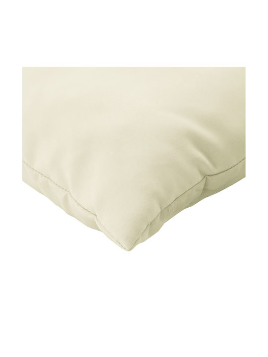vidaXL Gartenstuhlkissen für Paletten Sitzbank mit Rückenlehne Beige 3 Stück 61,5x60cm