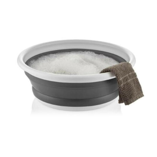 Viosarp Folding Basin Square 35x35cm. Silicone Gray