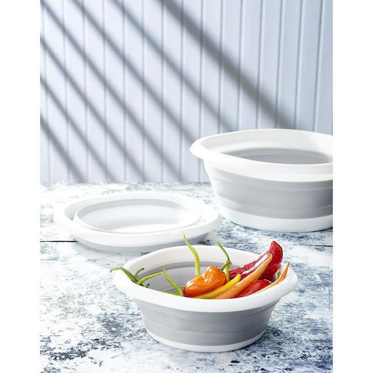 Viosarp Folding Basin Square 35x35cm. Silicone Gray