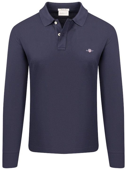 Polo Short Sleeve Navy Blue Blouse