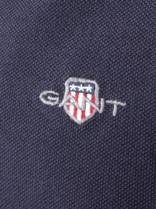 Polo Short Sleeve Navy Blue Blouse