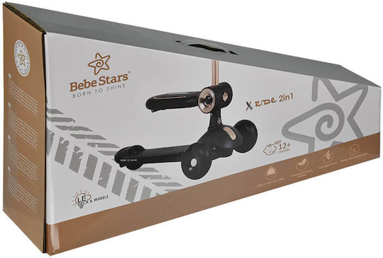 Bebe Stars Kinderroller X-Ride 3-Rad für 12 Monate Schwarz