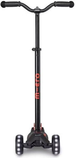 Micro Παιδικό Πατίνι Deluxe Pro Led Τρίτροχο για 5+ Ετών Black Red