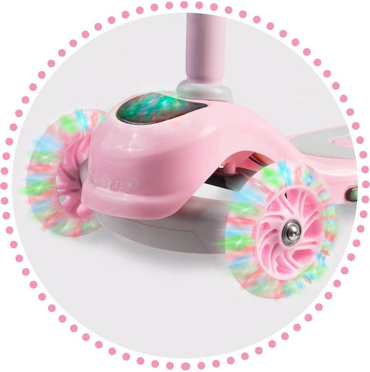 Ricokids Παιδικό Πατίνι Αναδιπλούμενο Τρίτροχο Ροζ